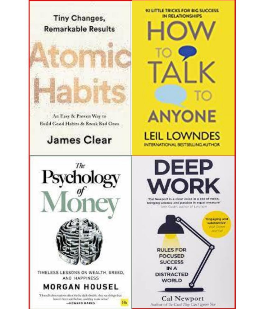     			Atomic Habits + How to Talk Anyone + The Psychology of Money + Deep Work
