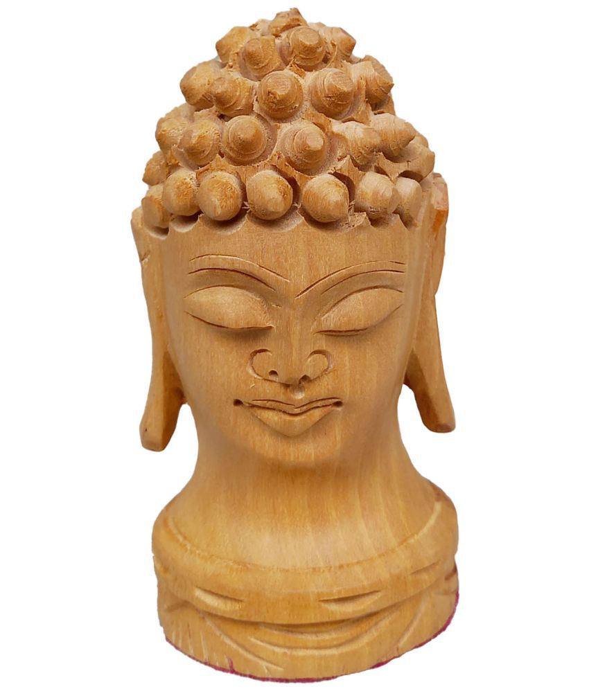     			Cirise Coir Work Wood Buddha Idol 7 x 4 cms Pack of 1