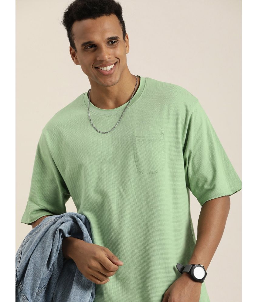     			Dillinger - Green Cotton Oversized Fit Men's T-Shirt ( Pack of 1 )