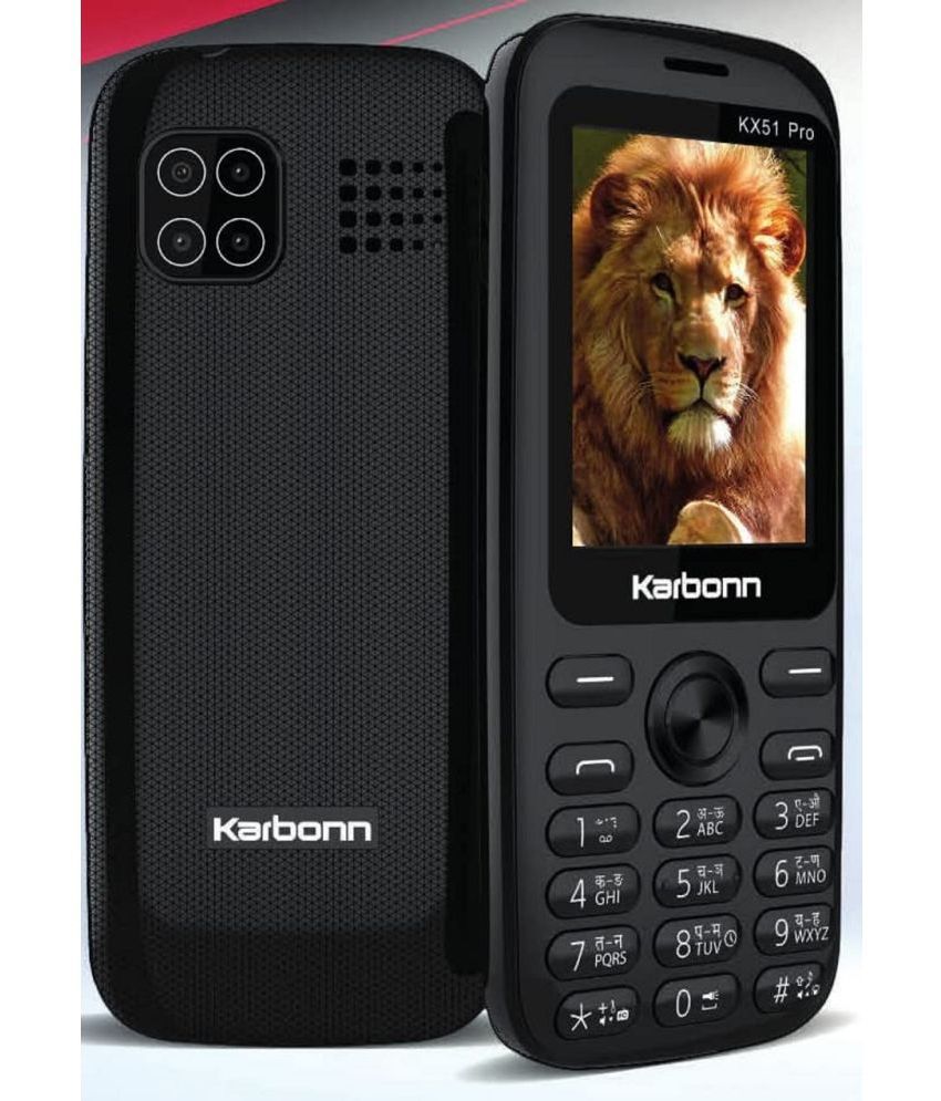     			Karbonn kx51 pro Dual SIM Feature Phone Black