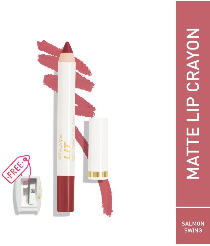     			MyGlamm LIT Matte About It Lip Color-Salmon Swing-2.8gm