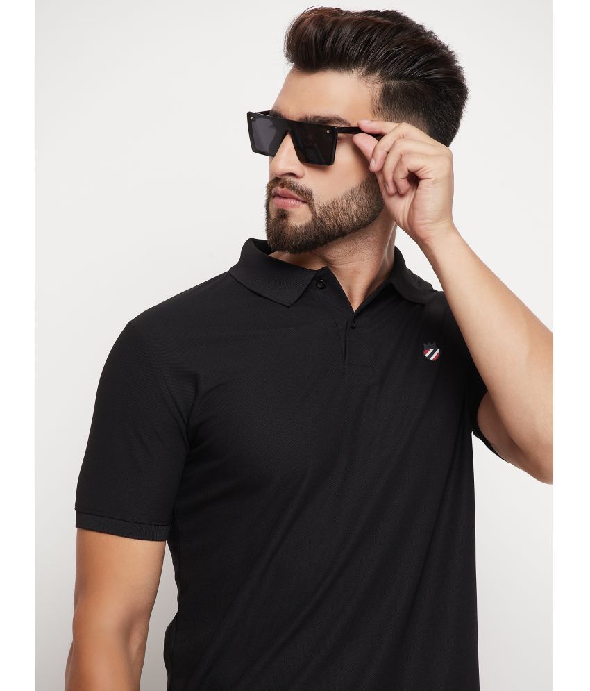     			Rare - Black Cotton Blend Regular Fit Men's Polo T Shirt ( Pack of 1 )