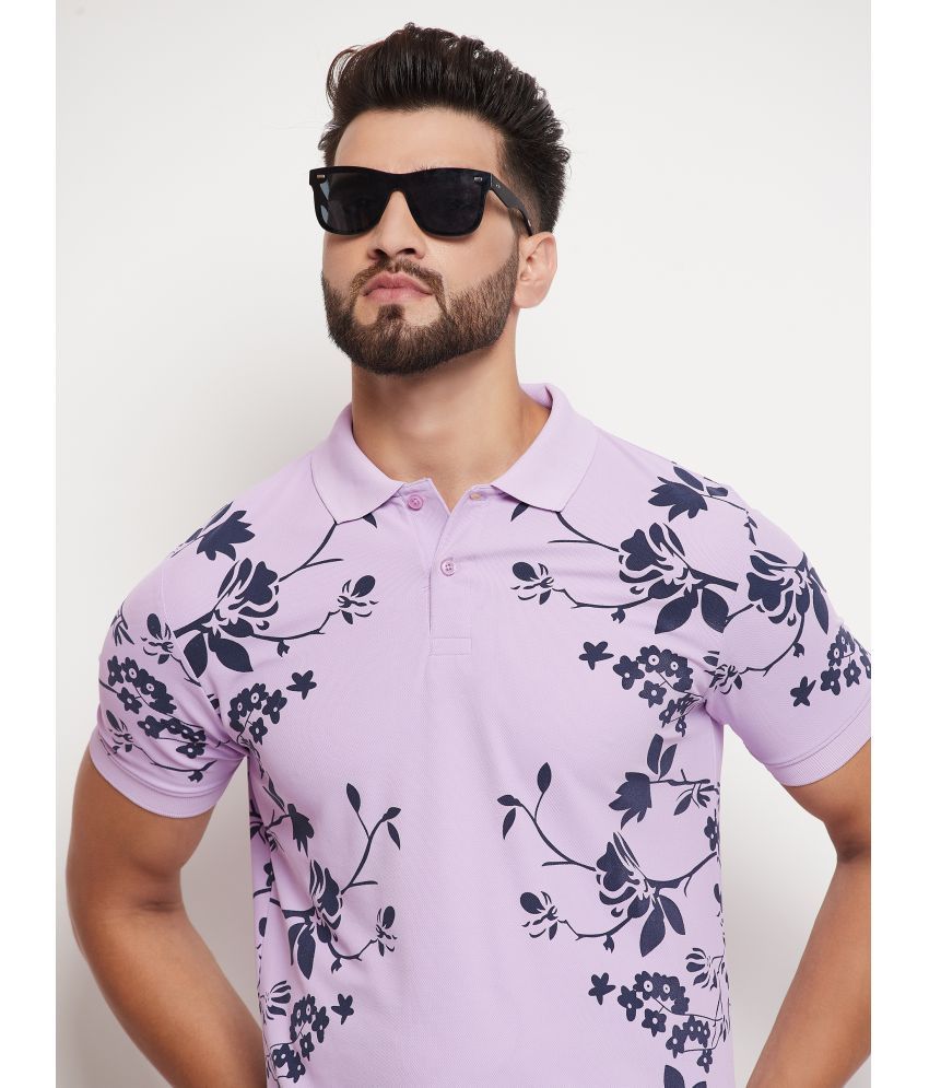     			Rare - Lavender Cotton Blend Regular Fit Men's Polo T Shirt ( Pack of 1 )