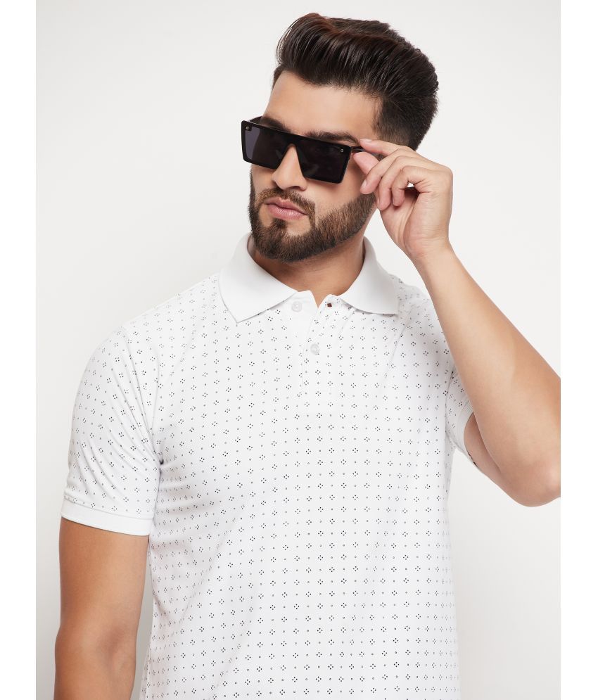     			Rare - White Cotton Blend Regular Fit Men's Polo T Shirt ( Pack of 1 )