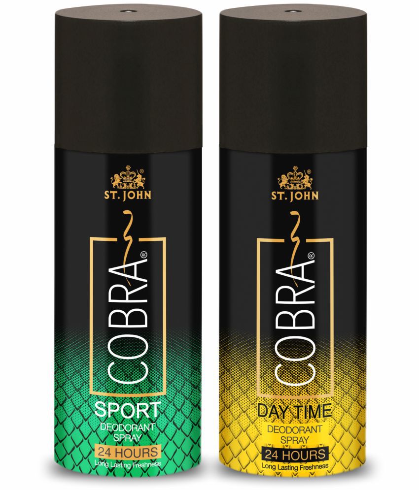     			St. John - Sports & Day Time 150ml Each Deodorant Spray for Men,Women 300 ml ( Pack of 2 )