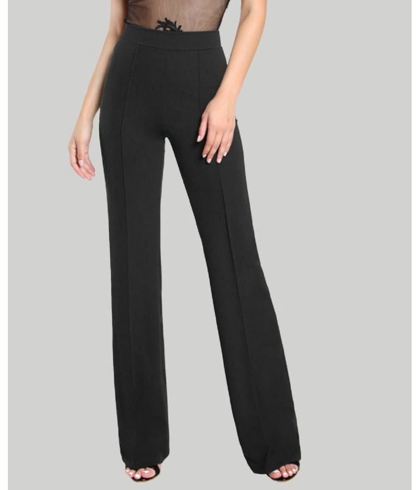     			Gazal Fashions - Black Cotton Blend Straight Women's Bootcut Pants ( Pack of 1 )