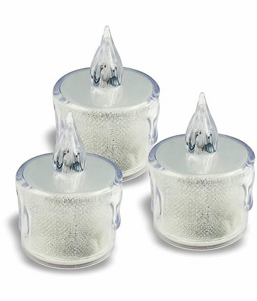     			Green Tales - Multicolour LED Tea Light Candle 5 cm ( Pack of 3 )