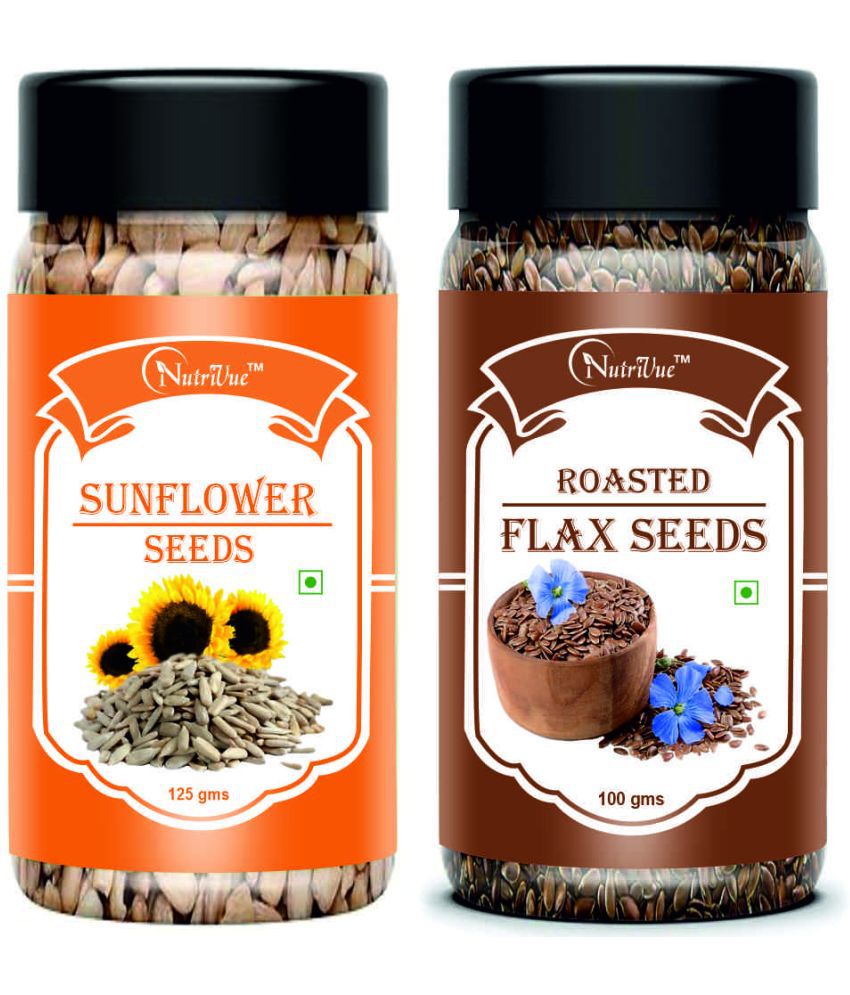     			NUTRIVUE Sunflower Seeds & Roasted Flax Seeds 250 gm Pack of 2