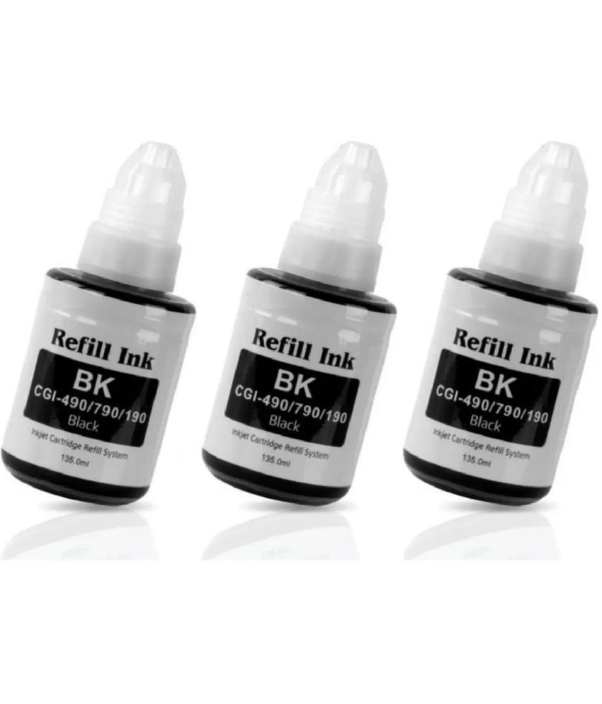     			TEQUO Ink For Gi-790 G3010 Black Pack of 3 Cartridge for GI-790 BLACK INK Printers G1000,G1010,G1100,G2000,G2002,G2010,G2012,G2100,G3000,G3010,G3012,G3100,