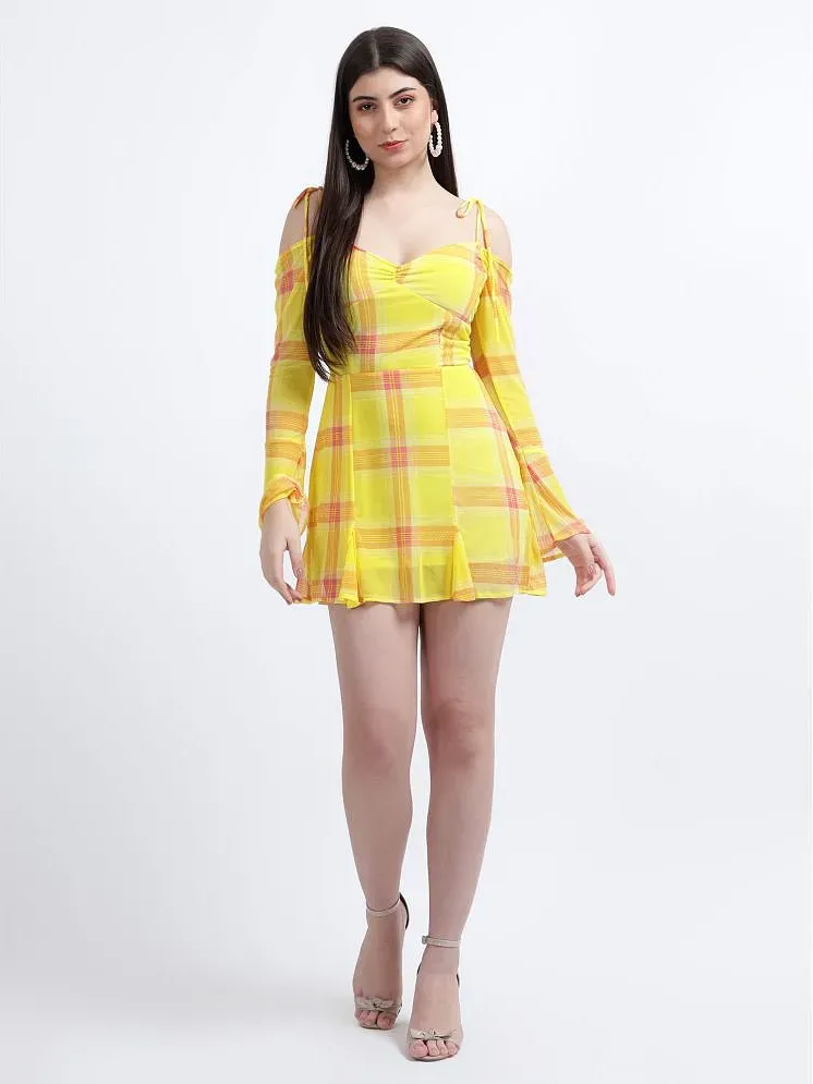 Aahwan Polyester Yellow Bodycon Dress - Single - Buy Aahwan Polyester  Yellow Bodycon Dress - Single Online at Best Prices in India on Snapdeal