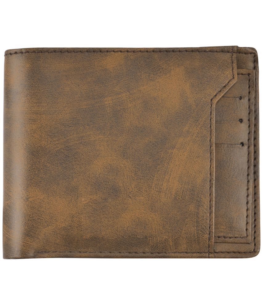     			GEEO - Brown Faux Leather Men's Two Fold Wallet ( Pack of 1 )