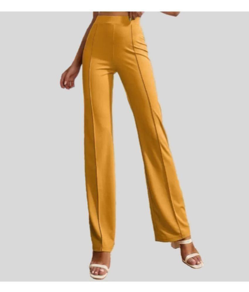     			Gazal Fashions - Mustard Cotton Blend Bootcut Women's Bootcut Pants ( Pack of 1 )