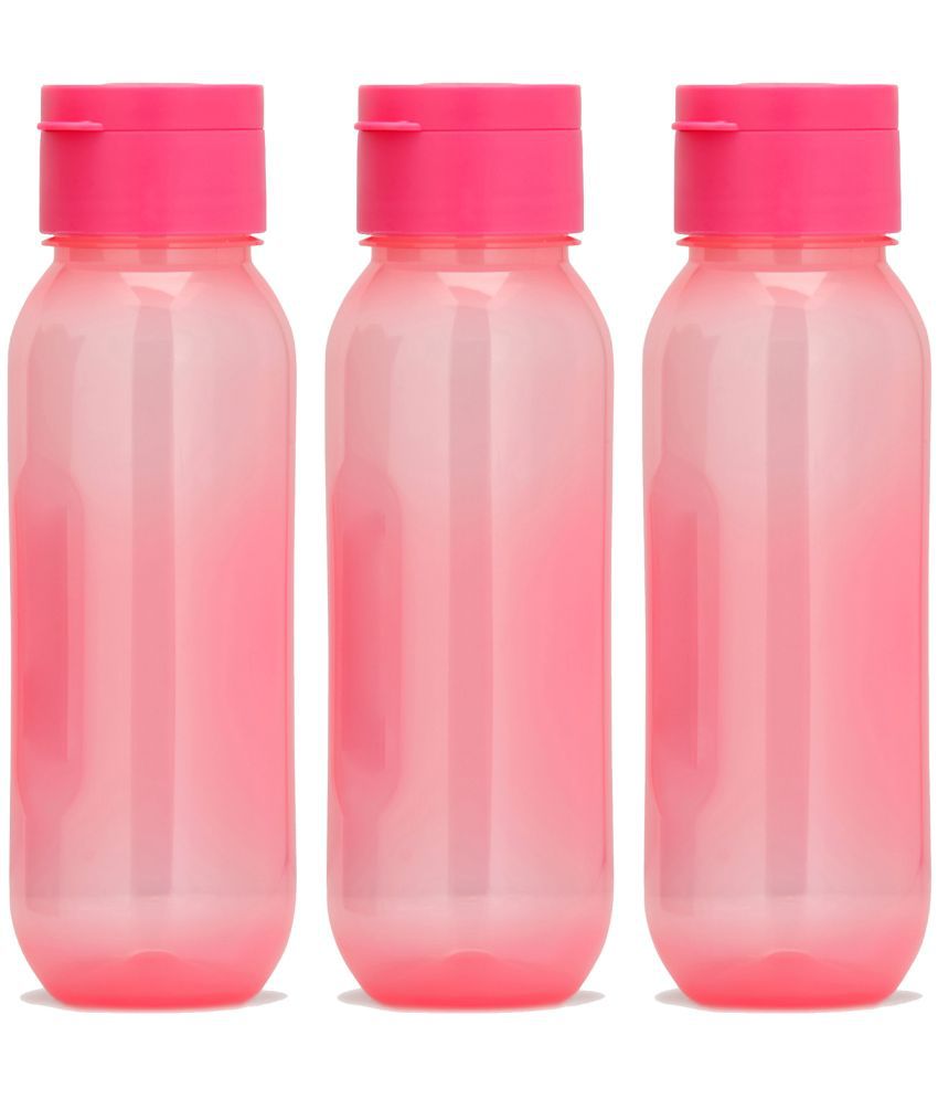     			HOMETALES Claro Mini Pink Water Bottle 500 ML mL ( Set of 3 )