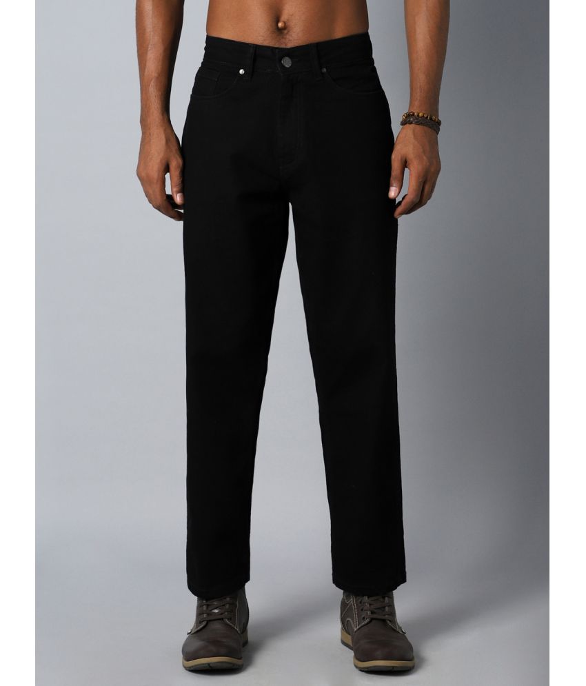    			High Star Regular Fit Basic Men's Jeans - Black ( Pack of 1 )