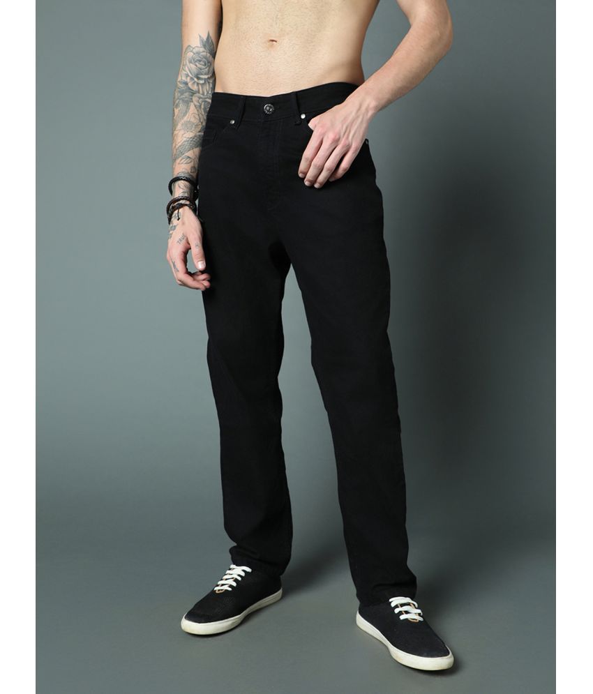     			High Star Regular Fit Basic Men's Jeans - Black ( Pack of 1 )