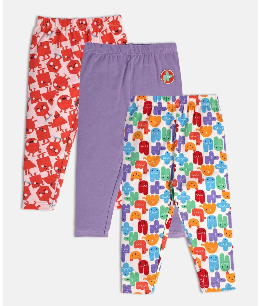     			MINI KLUB - Multi Cotton Legging For Baby Girl ( Pack of 1 )