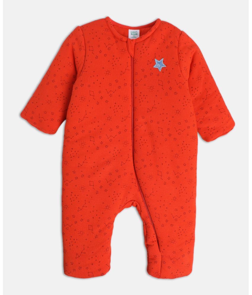     			MINI KLUB - Red Cotton Blend Rompers For Baby Boy ( Pack of 1 )