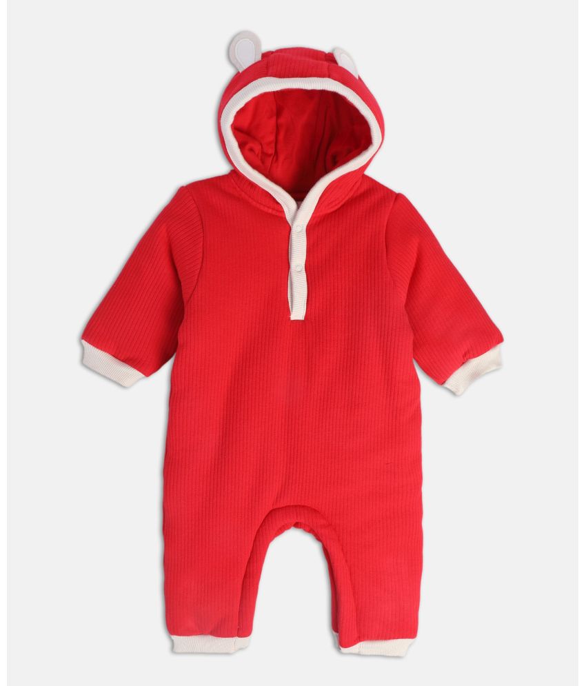     			MINI KLUB - Red Cotton Blend Rompers For Baby Boy ( Pack of 1 )
