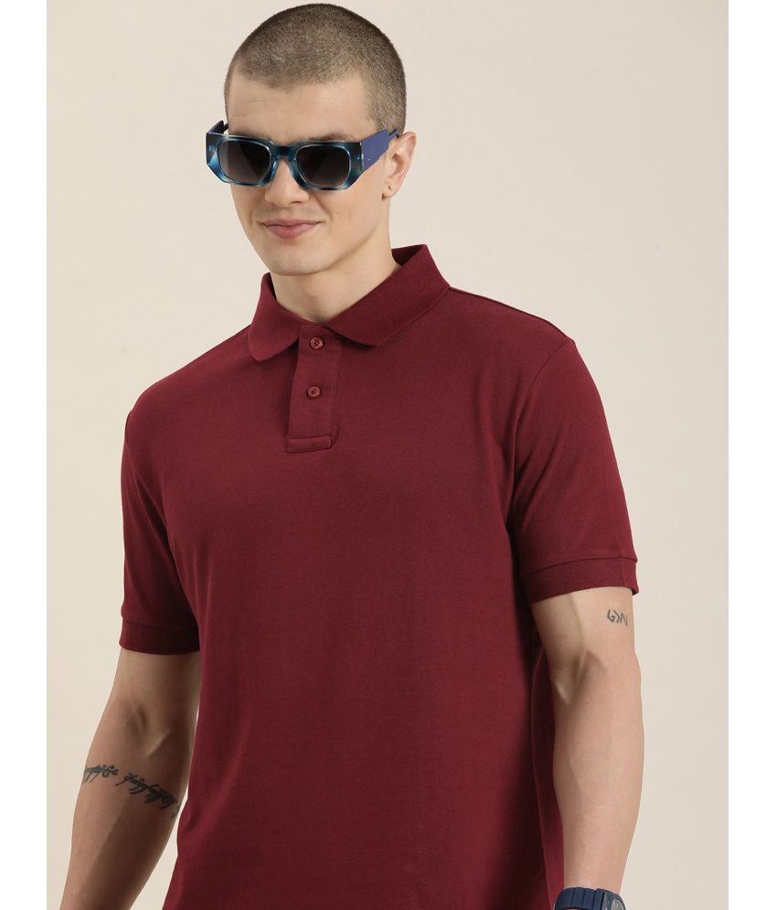     			Dillinger - Maroon Cotton Regular Fit Men's Polo T Shirt ( Pack of 1 )