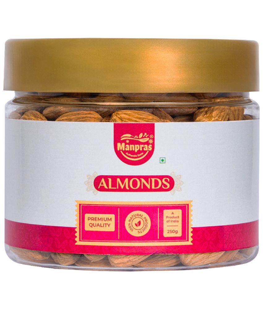     			MANPRAS Premium Almond 250Gm (Pack of 1)