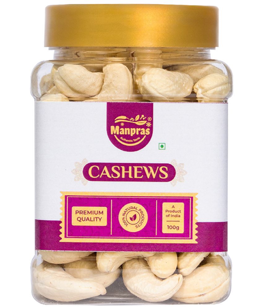     			MANPRAS Premium Cashews 100Gms. (Pack of 1)