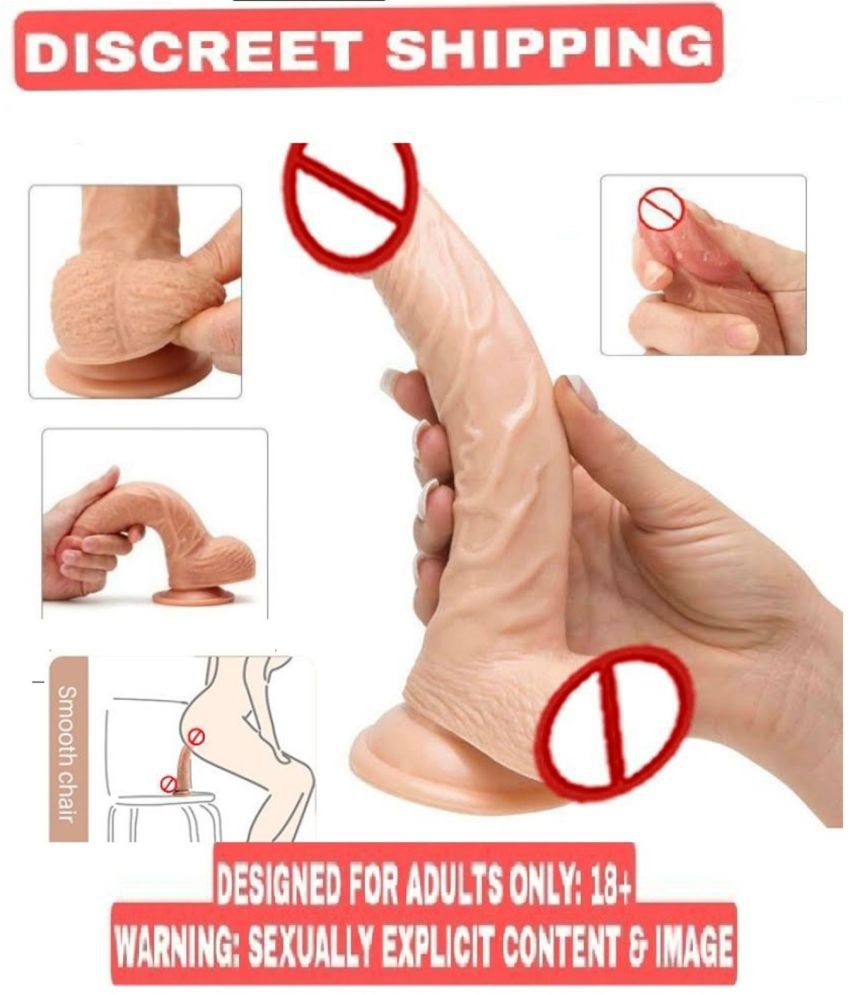     			7 Inch Realistic Flexible Double Silicon Sexual Dildo 100% Real Skin Feeling For Women BY SEX TANTRA