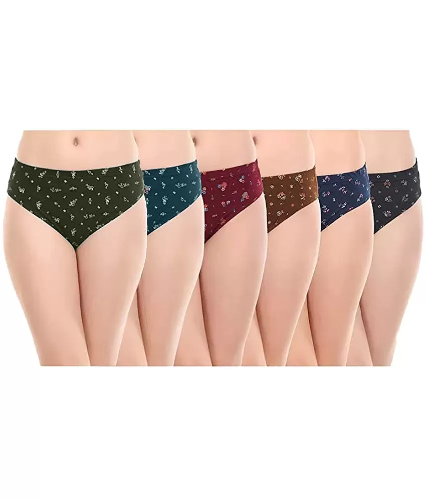 Buy Feelings Women Hipster Multicolor Panty (Pack of 3), Multicolor,  Women's Size 85 cm at