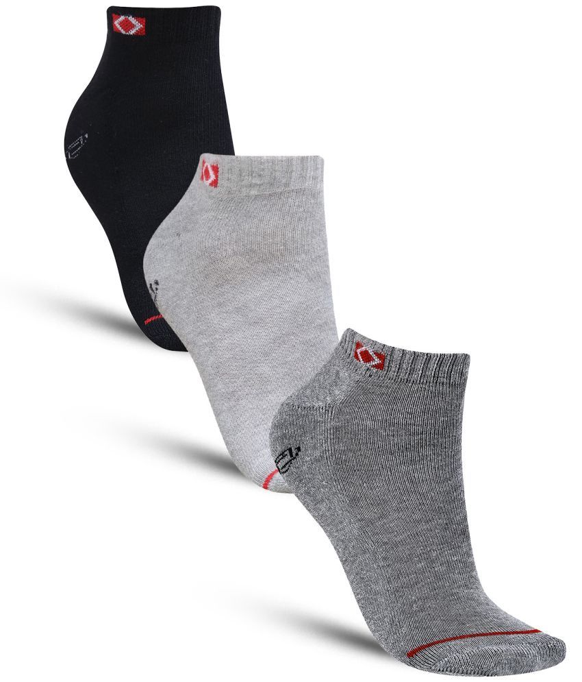     			Dollar - Cotton Men's Self Design Multicolor Ankle Length Socks ( Pack of 3 )