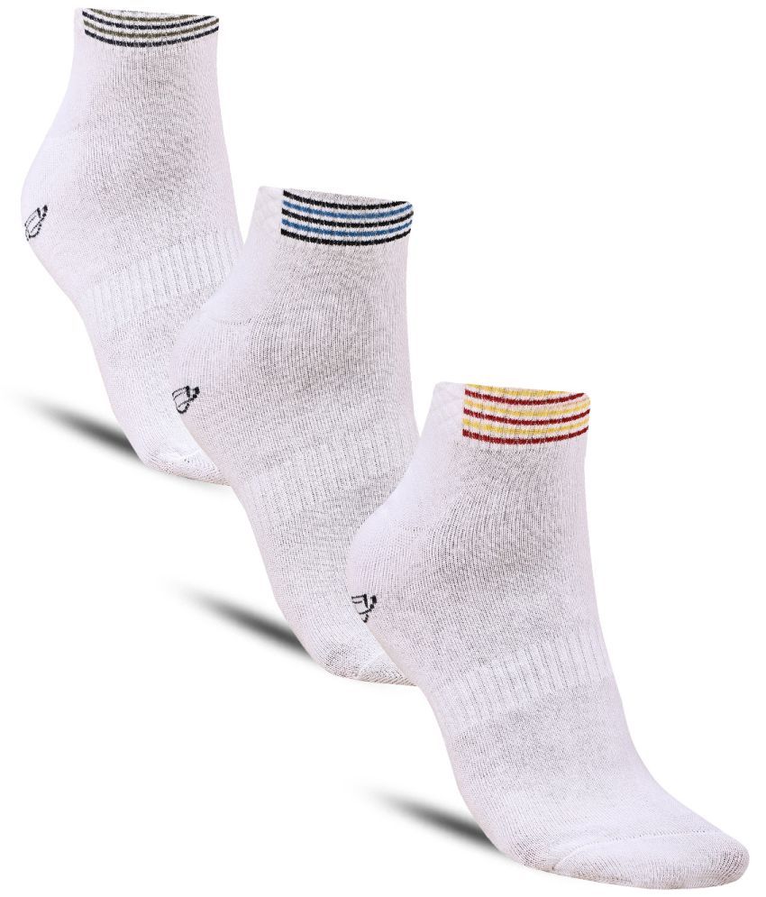     			Dollar - Cotton Men's Solid Multicolor Ankle Length Socks ( Pack of 3 )