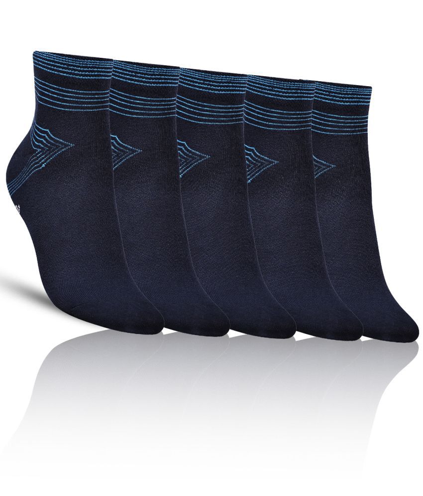     			Dollar - Cotton Men's Solid Multicolor Ankle Length Socks ( Pack of 5 )