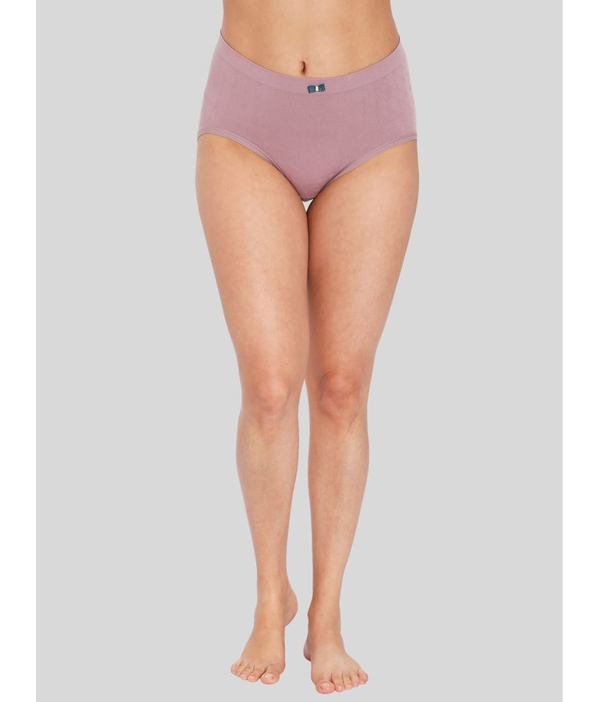     			ILRASO Cotton Lycra Solid Women's Hipster ( Mauve )