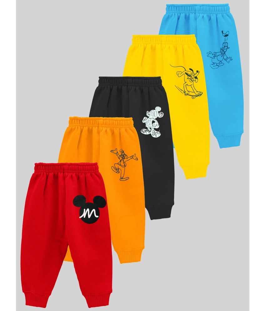     			Kuchipoo - Multi Color Cotton Blend Trackpant For Baby Boy ( Pack of 5 )