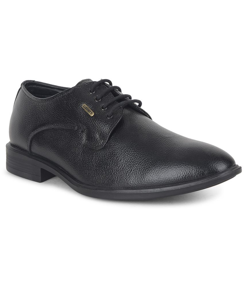     			Liberty - Black Men's Derby Formal Shoes