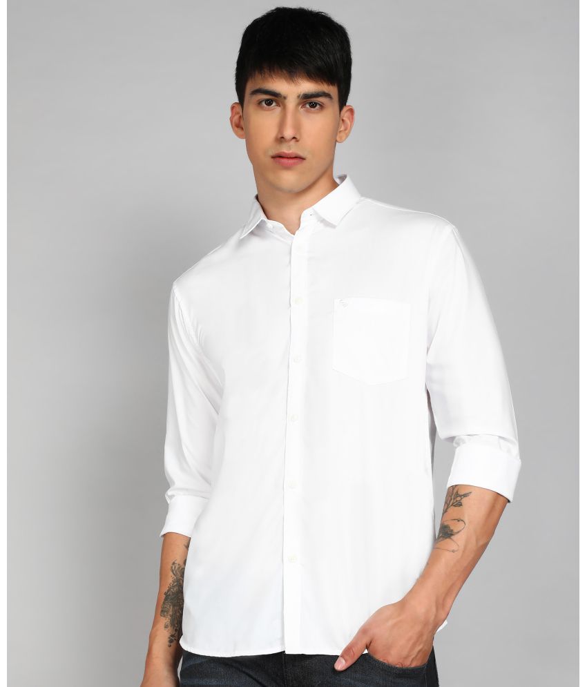     			SAM & JACK Cotton Blend Regular Fit Full Sleeves Men's Formal Shirt - White ( Pack of 1 )