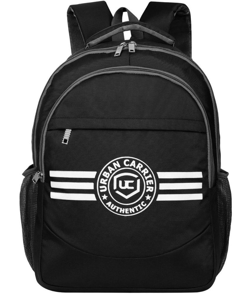     			URBAN CARRIER - Black Polyester Backpack Bag ( 45 Ltrs )