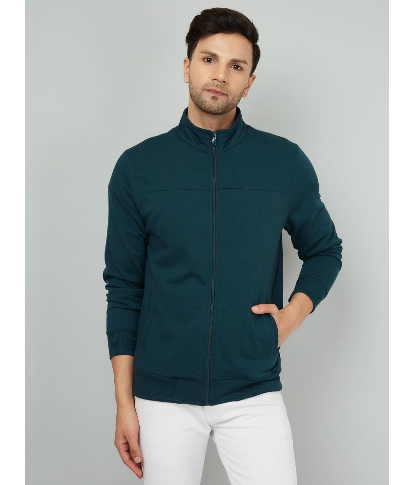     			YHA Fleece Men's Casual Jacket - Green ( Pack of 1 )