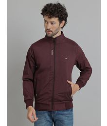 MXN Polyester Men's Quilted &amp; Bomber Jacket - Wine ( Pack of 1 )