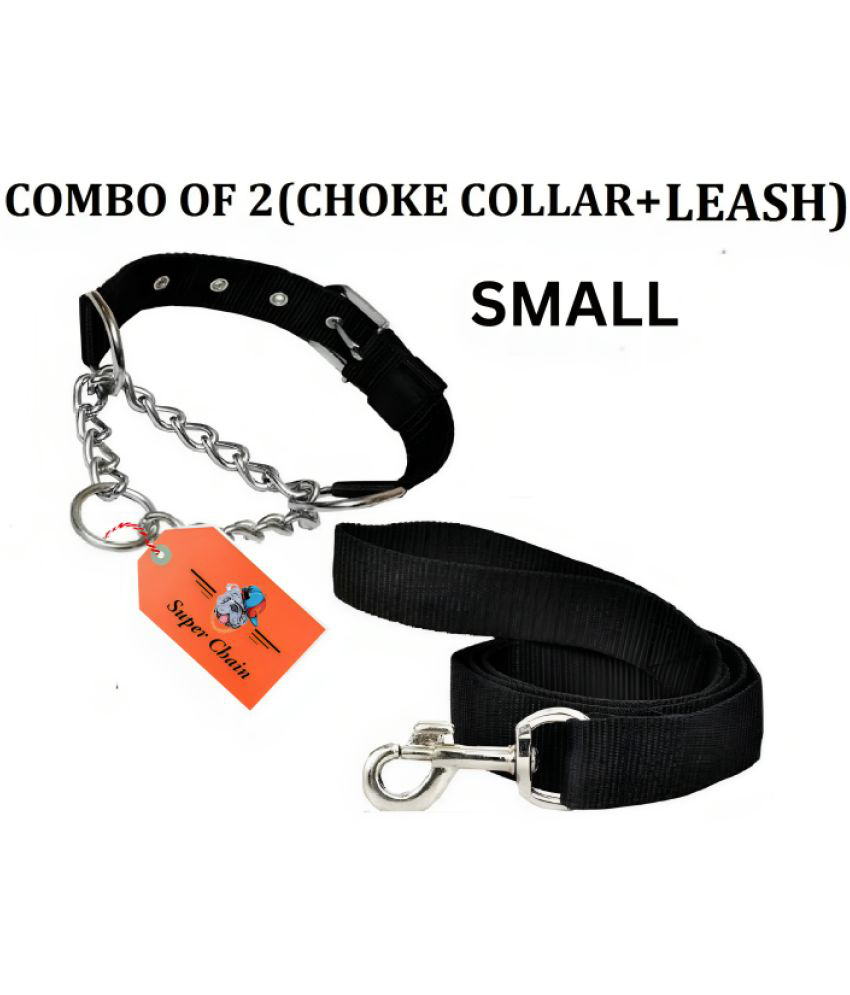     			Abhikram - Black Combo (Collar Belt and Leash) ( Small )