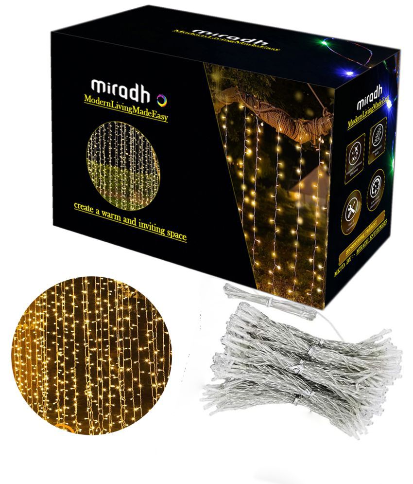     			MIRADH - Yellow 3Mtr String Light ( Pack of 1 )