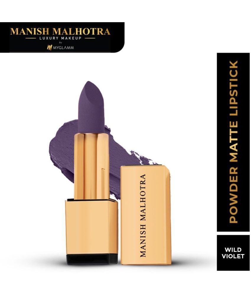     			MyGlamm Manish Malhotra Beauty Powder Matte Lipstick-Wild Violet-4gm