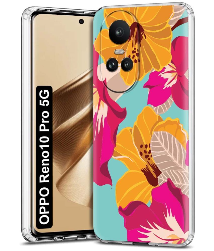     			NBOX - Multicolor Printed Back Cover Silicon Compatible For Oppo Reno 10 Pro ( Pack of 1 )