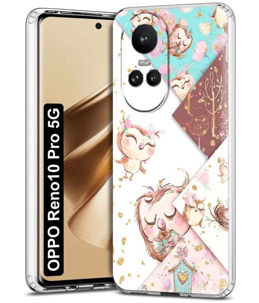     			NBOX - Multicolor Printed Back Cover Silicon Compatible For Oppo Reno 10 Pro ( Pack of 1 )