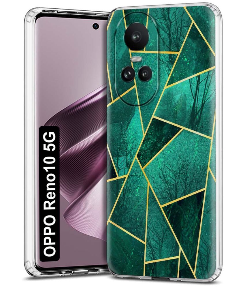     			NBOX - Multicolor Printed Back Cover Silicon Compatible For Oppo Reno 10 5G ( Pack of 1 )