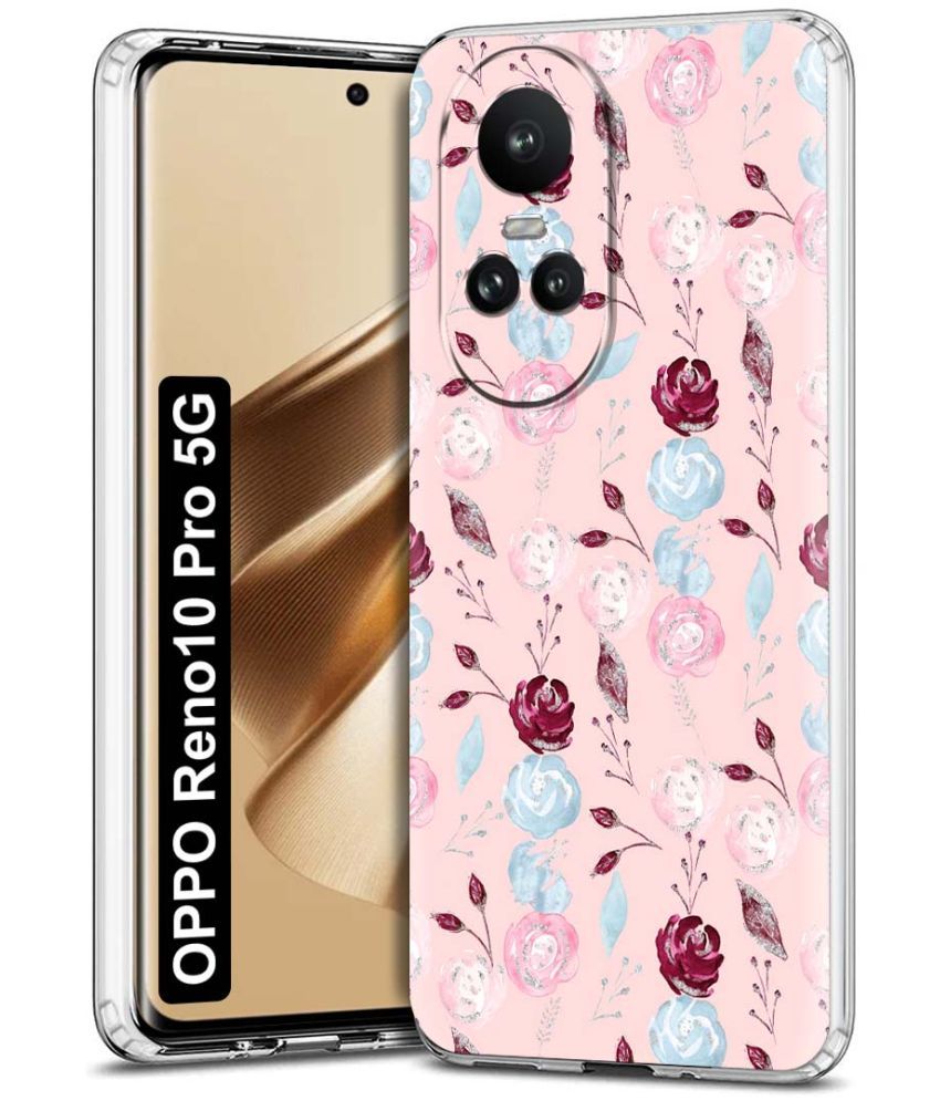     			NBOX - Multicolor Printed Back Cover Silicon Compatible For Oppo Reno 10 Pro ( Pack of 1 )