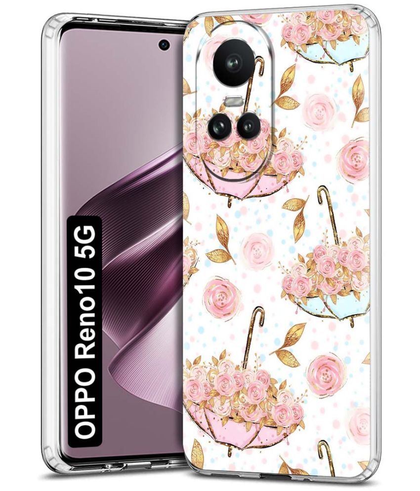     			NBOX - Multicolor Printed Back Cover Silicon Compatible For Oppo Reno 10 5G ( Pack of 1 )