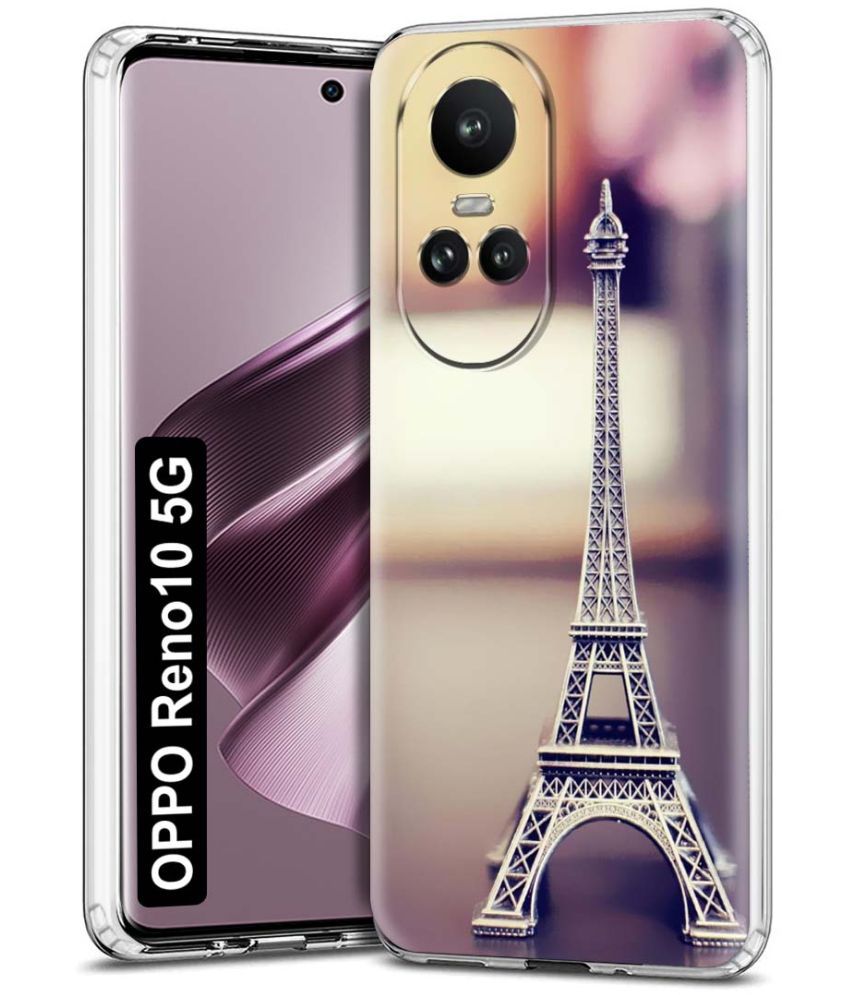     			NBOX - Multicolor Printed Back Cover Silicon Compatible For Oppo Reno 10 5G ( Pack of 1 )