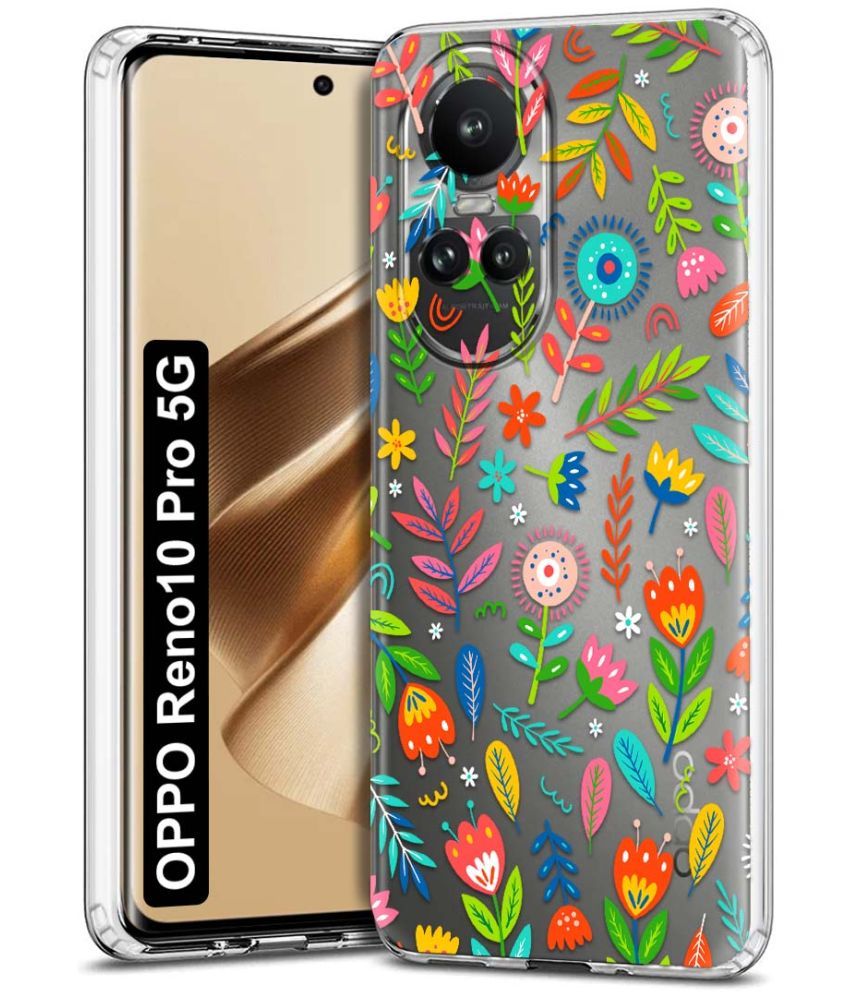     			NBOX - Multicolor Printed Back Cover Silicon Compatible For Oppo Reno 10 Pro ( Pack of 1 )