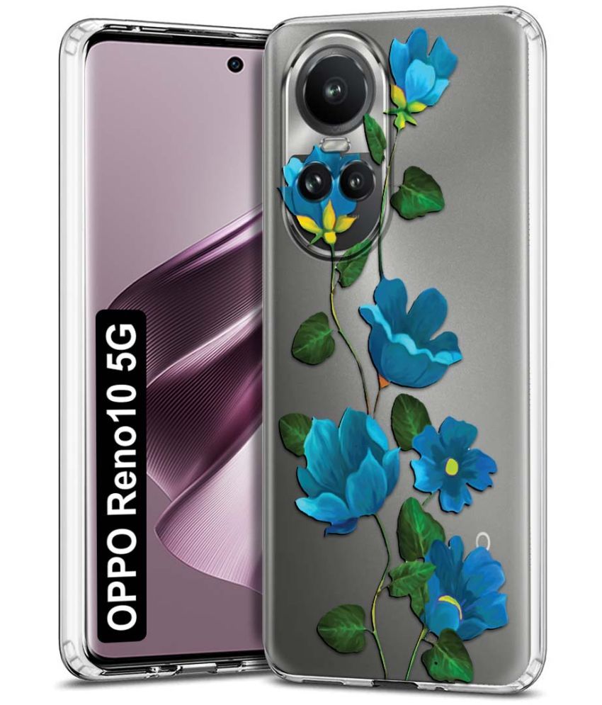     			NBOX - Multicolor Printed Back Cover Silicon Compatible For Oppo Reno 10 5G ( Pack of 1 )