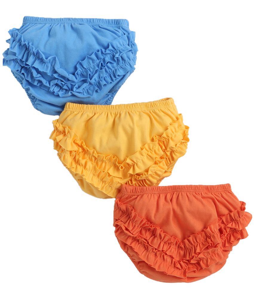     			BABY ELI Premium cotton   breathable  fancy frill panties for baby girl -Pack of 3(Assorted colours )NNXBEU25C-S-LG