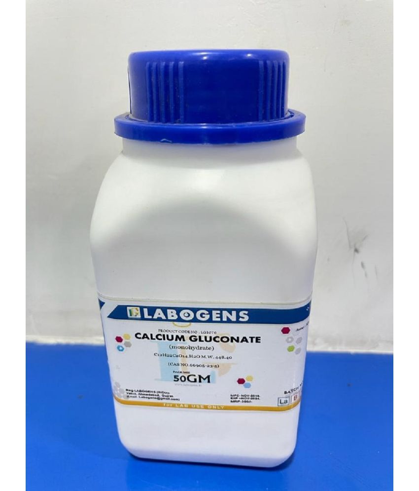     			CAL-CIUM GLUCO-NATE (monohydrate) 50gm